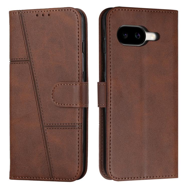 Stitching Calf Texture Buckle Leather Phone Case, For Google Pixel 11a, For Google Pixel 11 Pro XL, For Google Pixel 11 / 11 Pro, For Google Pixel 10a, For Google Pixel 10 Pro XL, For Google Pixel 10 / 10 Pro, For Google Pixel 9a, For Google Pixel 8a