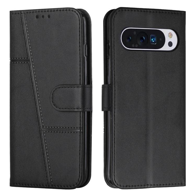 Stitching Calf Texture Buckle Leather Phone Case, For Google Pixel 11a, For Google Pixel 11 Pro XL, For Google Pixel 11 / 11 Pro, For Google Pixel 10a, For Google Pixel 10 Pro XL, For Google Pixel 10 / 10 Pro, For Google Pixel 9a, For Google Pixel 8a