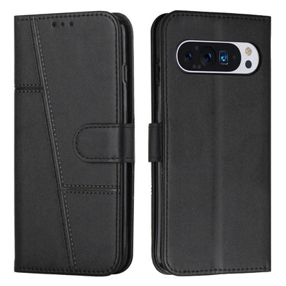 Stitching Calf Texture Buckle Leather Phone Case, For Google Pixel 11a, For Google Pixel 11 Pro XL, For Google Pixel 11 / 11 Pro, For Google Pixel 10a, For Google Pixel 10 Pro XL, For Google Pixel 10 / 10 Pro, For Google Pixel 9a, For Google Pixel 8a