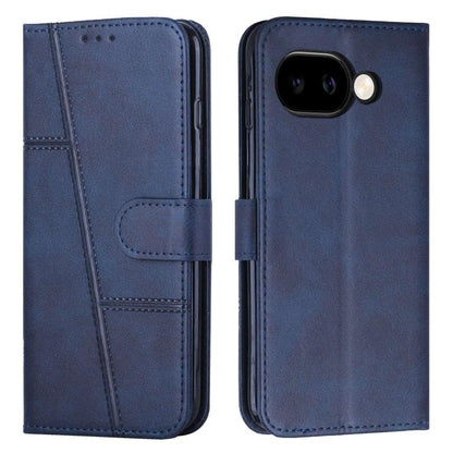 Stitching Calf Texture Buckle Leather Phone Case, For Google Pixel 11a, For Google Pixel 11 Pro XL, For Google Pixel 11 / 11 Pro, For Google Pixel 10a, For Google Pixel 10 Pro XL, For Google Pixel 10 / 10 Pro, For Google Pixel 9a, For Google Pixel 8a