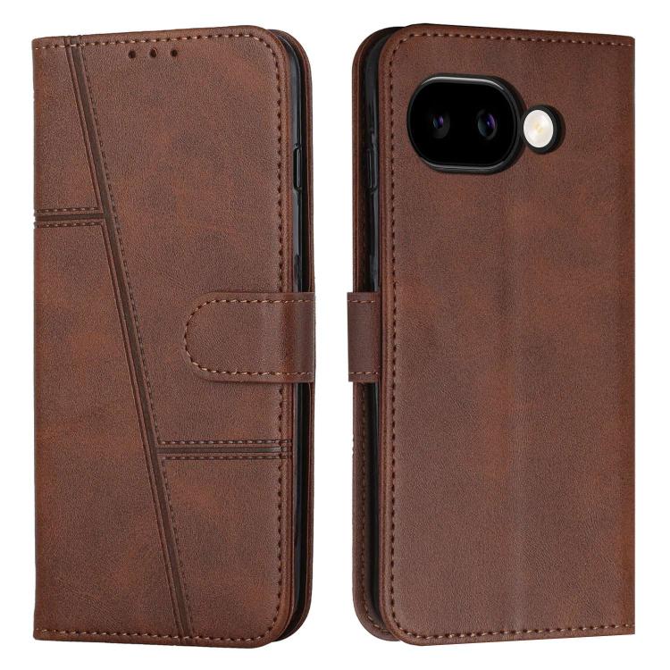 Stitching Calf Texture Buckle Leather Phone Case, For Google Pixel 11a, For Google Pixel 11 Pro XL, For Google Pixel 11 / 11 Pro, For Google Pixel 10a, For Google Pixel 10 Pro XL, For Google Pixel 10 / 10 Pro, For Google Pixel 9a, For Google Pixel 8a