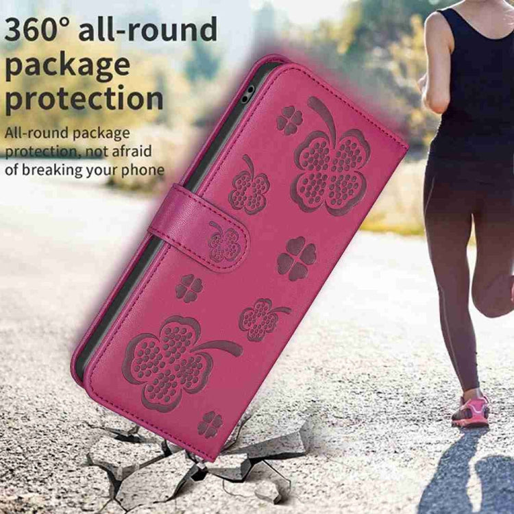 Four-leaf Embossed Leather Phone Case, For Huawei Mate 60 Pro / 60 Pro+, For Huawei Mate 60
