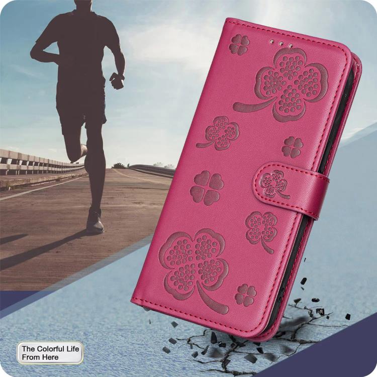 Four-leaf Embossed Leather Phone Case, For Realme 16T 5G, For Realme C53, For Realme C55, For Realme C33, For Realme C35