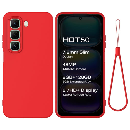 Solid Color Liquid Silicone Dropproof Full Coverage Phone Case, For Infinix Hot 50 4G, For Infinix Hot 50 5G, For Infinix Zero 40 4G, For Infinix Note 40X 5G, For Infinix Note 40 5G, For Infinix Smart 8 HD / Smart 8 Pro, For Infinix GT 20 Pro          ...