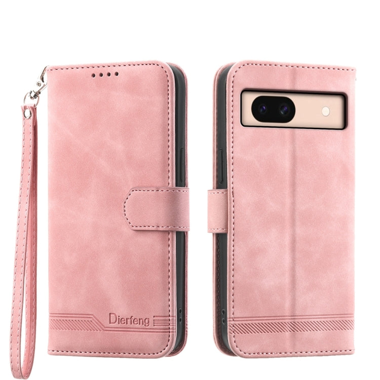 Pink PU leather wallet phone case with flip cover and wrist strap; camera cutout.