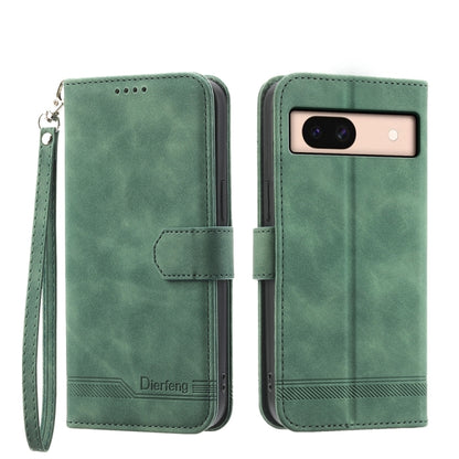 Green PU leather wallet phone case with flip cover and wrist strap; camera cutout.
