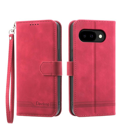 Pink folio phone case with wrist strap, magnetic flap, and dual camera cutout