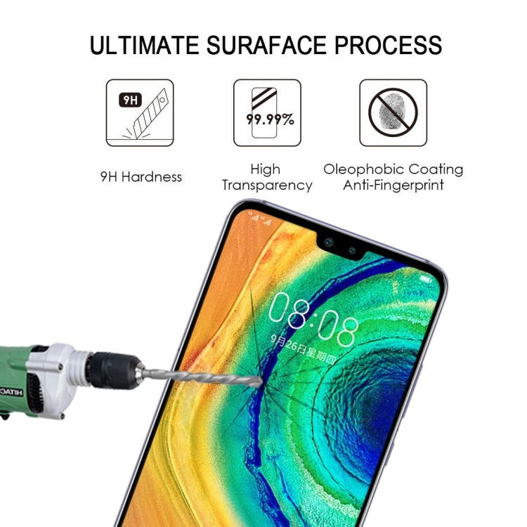 Tempered glass screen protector for phone with adhesive and protective coating look