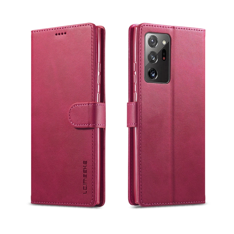 Textured leather flip phone case with card slots, holder, and magnetic closure, pink