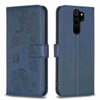 Four-leaf Embossed Leather Phone Case, For Xiaomi Redmi Note 8 Pro