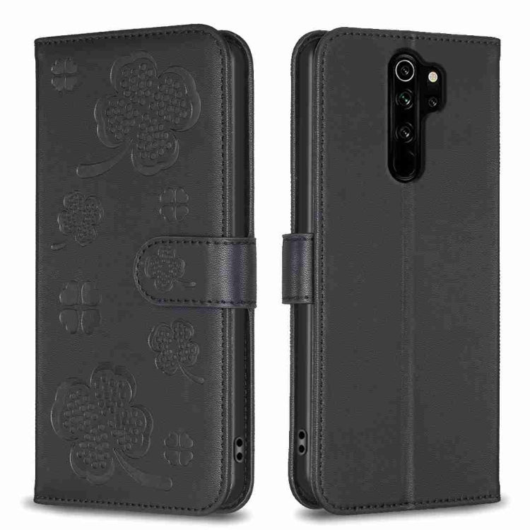 Four-leaf Embossed Leather Phone Case, For Xiaomi Redmi Note 8 Pro