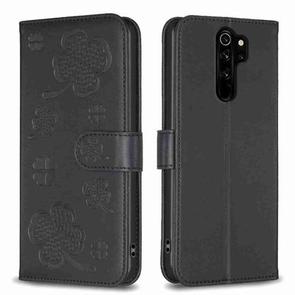 Four-leaf Embossed Leather Phone Case, For Xiaomi Redmi Note 8 Pro