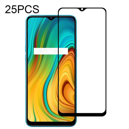 Full-glue tempered glass screen protector, rounded corners, 25-pack set