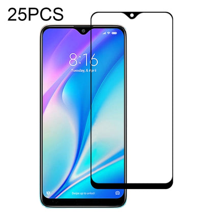 Full-glue tempered glass screen protector, cutout for front speaker, 25-pack