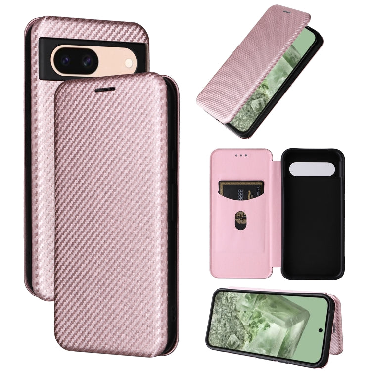 Carbon Fiber Texture Flip Leather Phone Case, For Google Pixel 11a, For Google Pixel 11 Pro XL, For Google Pixel 11 Pro / 11, For Google Pixel 10a, For Google Pixel 10 Pro XL 5G Global, For Google Pixel 9a, For Google Pixel 8a