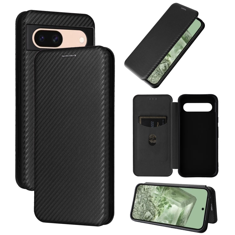 Carbon Fiber Texture Flip Leather Phone Case, For Google Pixel 11a, For Google Pixel 11 Pro XL, For Google Pixel 11 Pro / 11, For Google Pixel 10a, For Google Pixel 10 Pro XL 5G Global, For Google Pixel 9a, For Google Pixel 8a