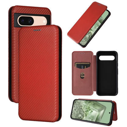 Carbon Fiber Texture Flip Leather Phone Case, For Google Pixel 11a, For Google Pixel 11 Pro XL, For Google Pixel 11 Pro / 11, For Google Pixel 10a, For Google Pixel 10 Pro XL 5G Global, For Google Pixel 9a, For Google Pixel 8a