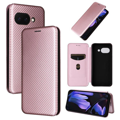 Carbon Fiber Texture Flip Leather Phone Case, For Google Pixel 11a, For Google Pixel 11 Pro XL, For Google Pixel 11 Pro / 11, For Google Pixel 10a, For Google Pixel 10 Pro XL 5G Global, For Google Pixel 9a, For Google Pixel 8a