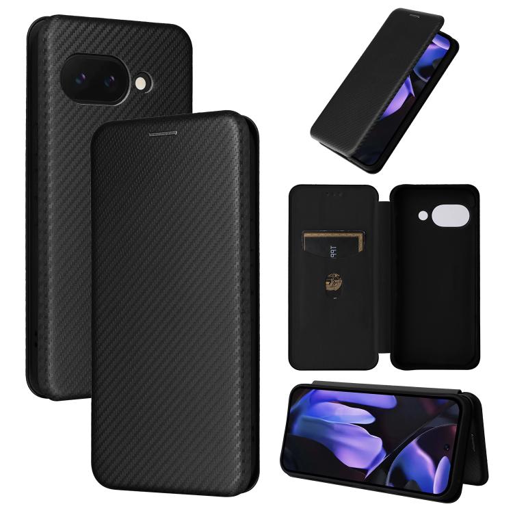 Carbon Fiber Texture Flip Leather Phone Case, For Google Pixel 11a, For Google Pixel 11 Pro XL, For Google Pixel 11 Pro / 11, For Google Pixel 10a, For Google Pixel 10 Pro XL 5G Global, For Google Pixel 9a, For Google Pixel 8a
