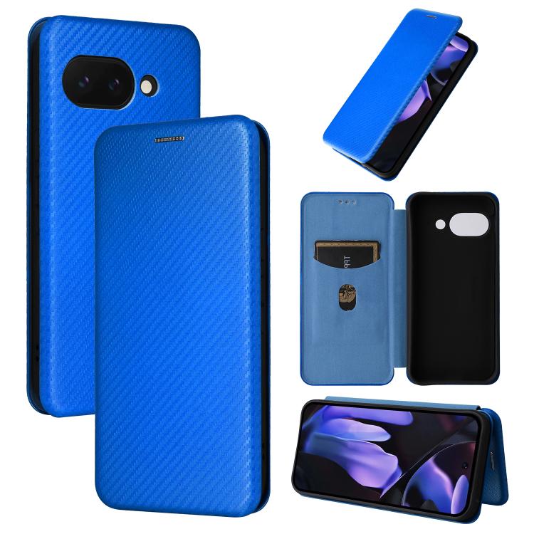 Carbon Fiber Texture Flip Leather Phone Case, For Google Pixel 11a, For Google Pixel 11 Pro XL, For Google Pixel 11 Pro / 11, For Google Pixel 10a, For Google Pixel 10 Pro XL 5G Global, For Google Pixel 9a, For Google Pixel 8a