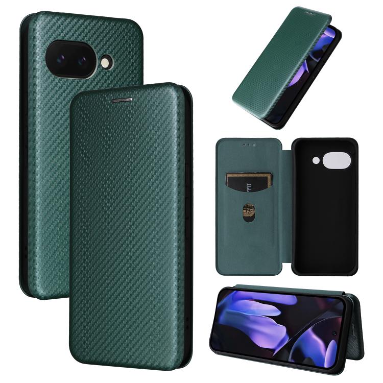Carbon Fiber Texture Flip Leather Phone Case, For Google Pixel 11a, For Google Pixel 11 Pro XL, For Google Pixel 11 Pro / 11, For Google Pixel 10a, For Google Pixel 10 Pro XL 5G Global, For Google Pixel 9a, For Google Pixel 8a