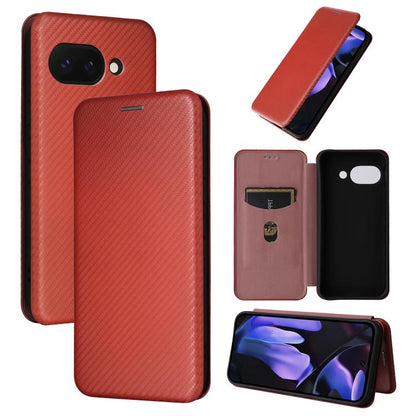 Carbon Fiber Texture Flip Leather Phone Case, For Google Pixel 11a, For Google Pixel 11 Pro XL, For Google Pixel 11 Pro / 11, For Google Pixel 10a, For Google Pixel 10 Pro XL 5G Global, For Google Pixel 9a, For Google Pixel 8a