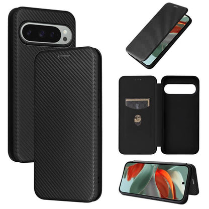 Carbon Fiber Texture Flip Leather Phone Case, For Google Pixel 11a, For Google Pixel 11 Pro XL, For Google Pixel 11 Pro / 11, For Google Pixel 10a, For Google Pixel 10 Pro XL 5G Global, For Google Pixel 9a, For Google Pixel 8a