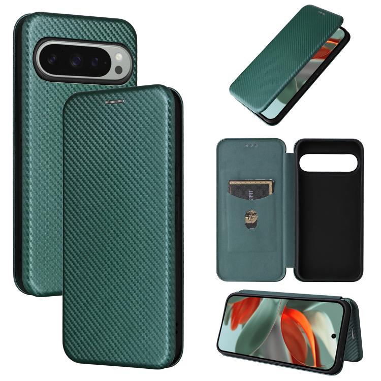 Carbon Fiber Texture Flip Leather Phone Case, For Google Pixel 11a, For Google Pixel 11 Pro XL, For Google Pixel 11 Pro / 11, For Google Pixel 10a, For Google Pixel 10 Pro XL 5G Global, For Google Pixel 9a, For Google Pixel 8a