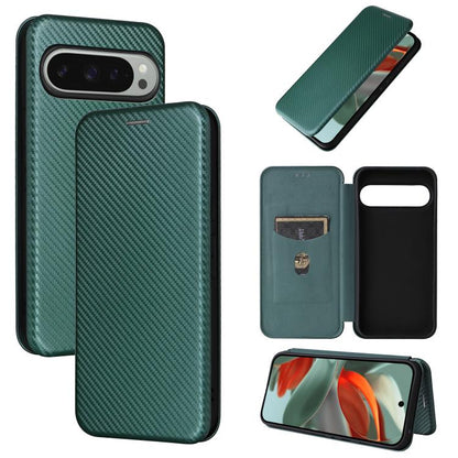 Carbon Fiber Texture Flip Leather Phone Case, For Google Pixel 11a, For Google Pixel 11 Pro XL, For Google Pixel 11 Pro / 11, For Google Pixel 10a, For Google Pixel 10 Pro XL 5G Global, For Google Pixel 9a, For Google Pixel 8a