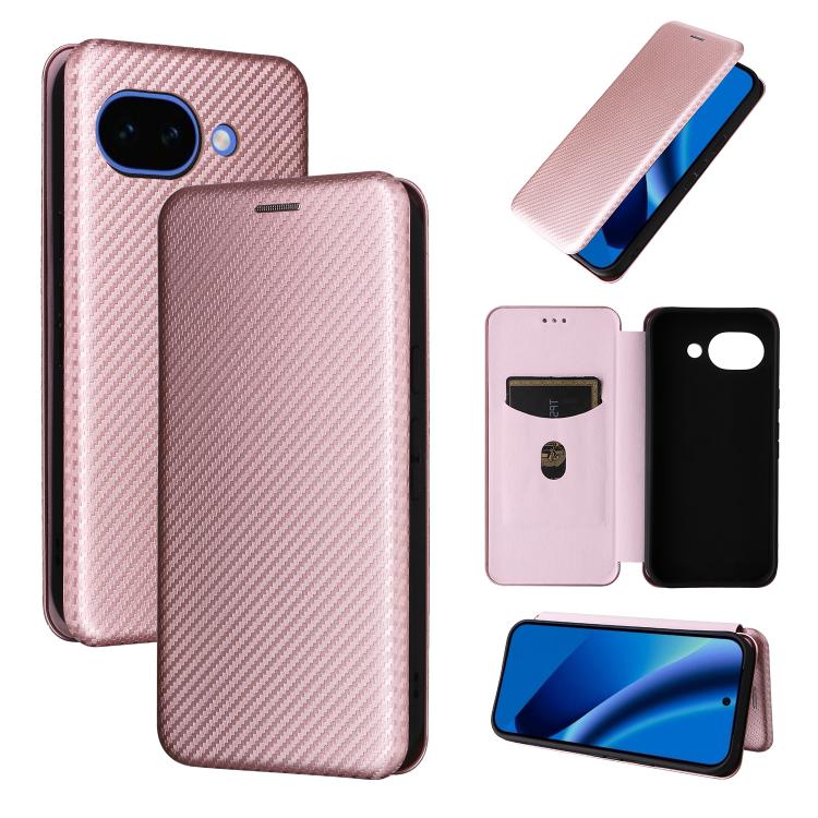 Carbon Fiber Texture Flip Leather Phone Case, For Google Pixel 11a, For Google Pixel 11 Pro XL, For Google Pixel 11 Pro / 11, For Google Pixel 10a, For Google Pixel 10 Pro XL 5G Global, For Google Pixel 9a, For Google Pixel 8a