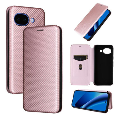 Carbon Fiber Texture Flip Leather Phone Case, For Google Pixel 11a, For Google Pixel 11 Pro XL, For Google Pixel 11 Pro / 11, For Google Pixel 10a, For Google Pixel 10 Pro XL 5G Global, For Google Pixel 9a, For Google Pixel 8a