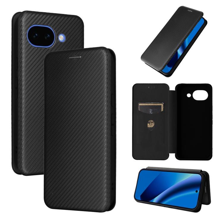 Carbon Fiber Texture Flip Leather Phone Case, For Google Pixel 11a, For Google Pixel 11 Pro XL, For Google Pixel 11 Pro / 11, For Google Pixel 10a, For Google Pixel 10 Pro XL 5G Global, For Google Pixel 9a, For Google Pixel 8a