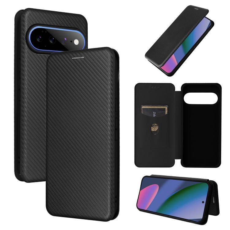 Carbon Fiber Texture Flip Leather Phone Case, For Google Pixel 11a, For Google Pixel 11 Pro XL, For Google Pixel 11 Pro / 11, For Google Pixel 10a, For Google Pixel 10 Pro XL 5G Global, For Google Pixel 9a, For Google Pixel 8a