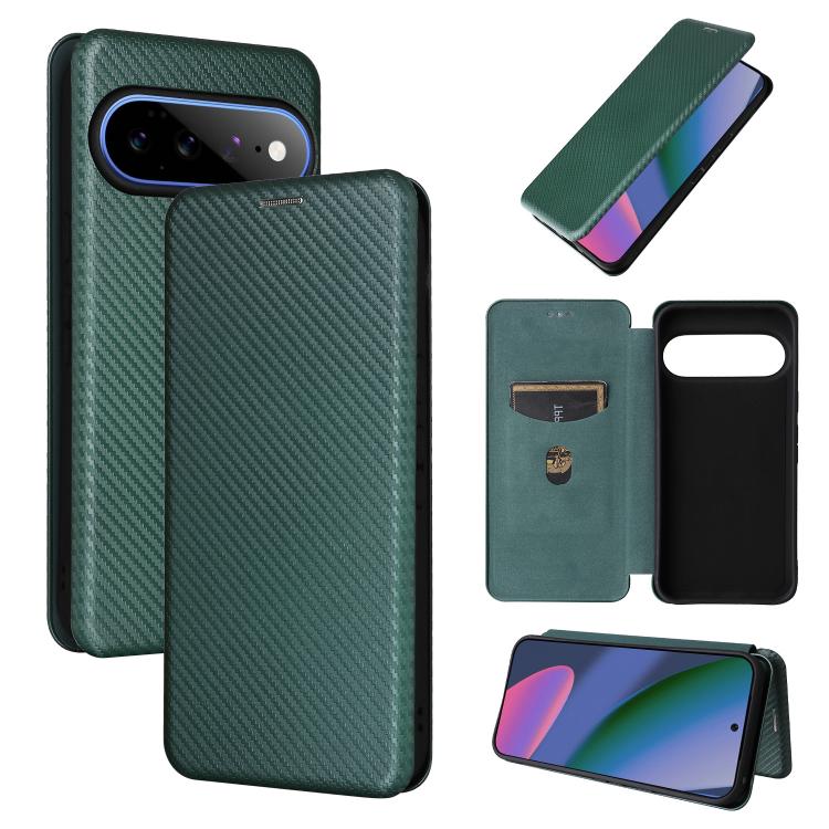 Carbon Fiber Texture Flip Leather Phone Case, For Google Pixel 11a, For Google Pixel 11 Pro XL, For Google Pixel 11 Pro / 11, For Google Pixel 10a, For Google Pixel 10 Pro XL 5G Global, For Google Pixel 9a, For Google Pixel 8a