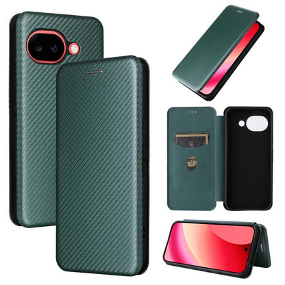 Carbon Fiber Texture Flip Leather Phone Case, For Google Pixel 11a, For Google Pixel 11 Pro XL, For Google Pixel 11 Pro / 11, For Google Pixel 10a, For Google Pixel 10 Pro XL 5G Global, For Google Pixel 9a, For Google Pixel 8a