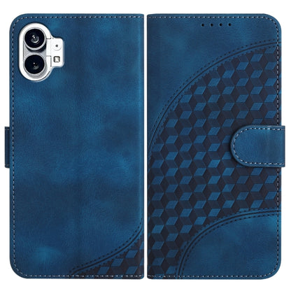 Elephant Head Embossed Phone Leather Case with Lanyard, For Nothing Phone 4a Pro, For Nothing Phone 4a, For Nothing Phone 3a, For Nothing Phone 3a Pro, For Nothing Phone 2a, For Nothing Phone 2, For Nothing Phone 1