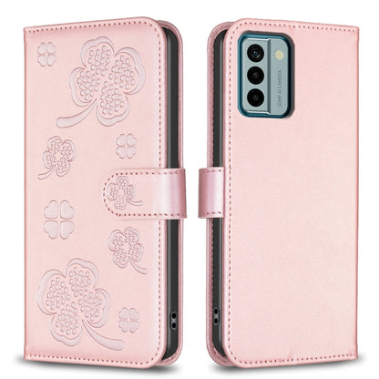 Four-leaf Embossed Leather Phone Case, For Nokia G42 / G310, For Nokia C22, For Nokia C12, For Nokia G22, For Nokia C32, For Nokia G11 / G21