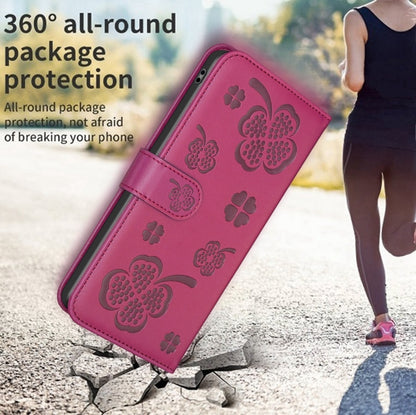 Four-leaf Embossed Leather Phone Case, For Nokia G42 / G310, For Nokia C22, For Nokia C12, For Nokia G22, For Nokia C32, For Nokia G11 / G21