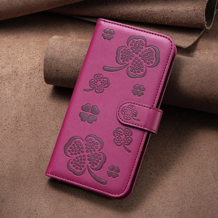 Four-leaf Embossed Leather Phone Case, For Nokia G42 / G310, For Nokia C22, For Nokia C12, For Nokia G22, For Nokia C32, For Nokia G11 / G21