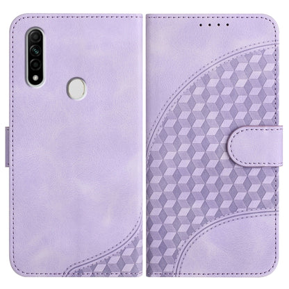 Elephant Head Embossed Phone Leather Case with Lanyard, For OPPO A12/A7/A5s, For OPPO A8/A31, For OPPO A5 2020/A9 2020, For OPPO A79