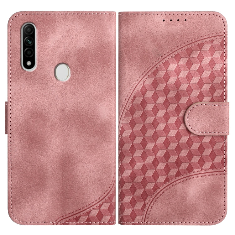 Elephant Head Embossed Phone Leather Case with Lanyard, For OPPO A12/A7/A5s, For OPPO A8/A31, For OPPO A5 2020/A9 2020, For OPPO A79