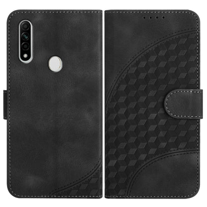 Elephant Head Embossed Phone Leather Case with Lanyard, For OPPO A12/A7/A5s, For OPPO A8/A31, For OPPO A5 2020/A9 2020, For OPPO A79