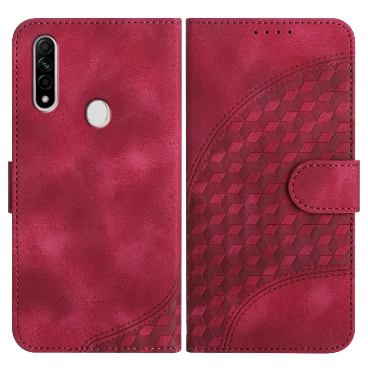 Elephant Head Embossed Phone Leather Case with Lanyard, For OPPO A12/A7/A5s, For OPPO A8/A31, For OPPO A5 2020/A9 2020, For OPPO A79