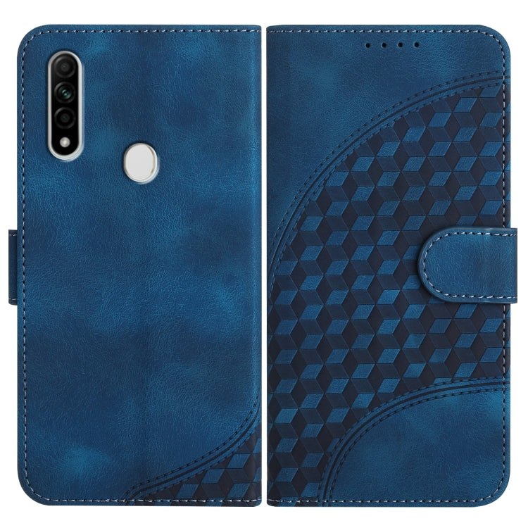 Elephant Head Embossed Phone Leather Case with Lanyard, For OPPO A12/A7/A5s, For OPPO A8/A31, For OPPO A5 2020/A9 2020, For OPPO A79