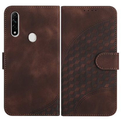 Elephant Head Embossed Phone Leather Case with Lanyard, For OPPO A12/A7/A5s, For OPPO A8/A31, For OPPO A5 2020/A9 2020, For OPPO A79