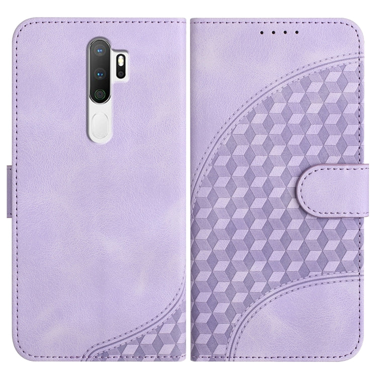 Elephant Head Embossed Phone Leather Case with Lanyard, For OPPO A12/A7/A5s, For OPPO A8/A31, For OPPO A5 2020/A9 2020, For OPPO A79