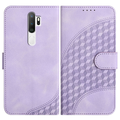 Elephant Head Embossed Phone Leather Case with Lanyard, For OPPO A12/A7/A5s, For OPPO A8/A31, For OPPO A5 2020/A9 2020, For OPPO A79