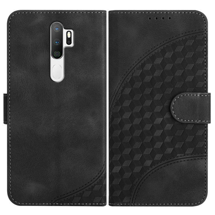 Elephant Head Embossed Phone Leather Case with Lanyard, For OPPO A12/A7/A5s, For OPPO A8/A31, For OPPO A5 2020/A9 2020, For OPPO A79