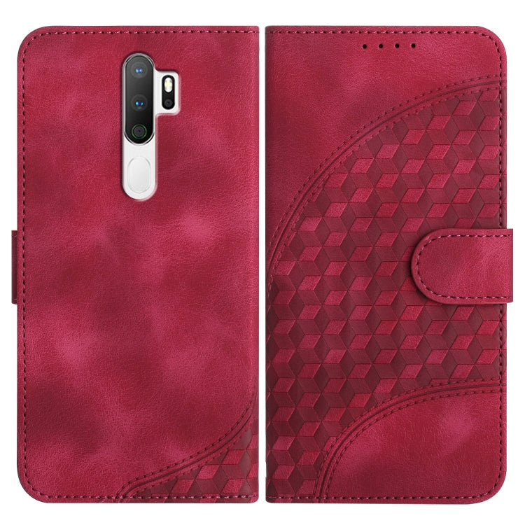Elephant Head Embossed Phone Leather Case with Lanyard, For OPPO A12/A7/A5s, For OPPO A8/A31, For OPPO A5 2020/A9 2020, For OPPO A79