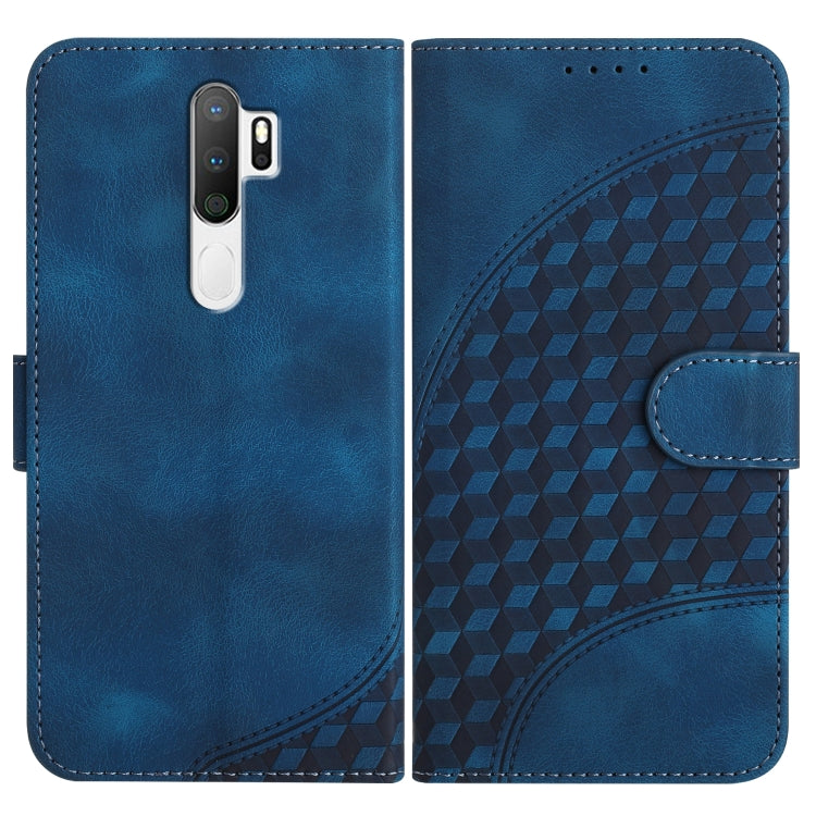 Elephant Head Embossed Phone Leather Case with Lanyard, For OPPO A12/A7/A5s, For OPPO A8/A31, For OPPO A5 2020/A9 2020, For OPPO A79